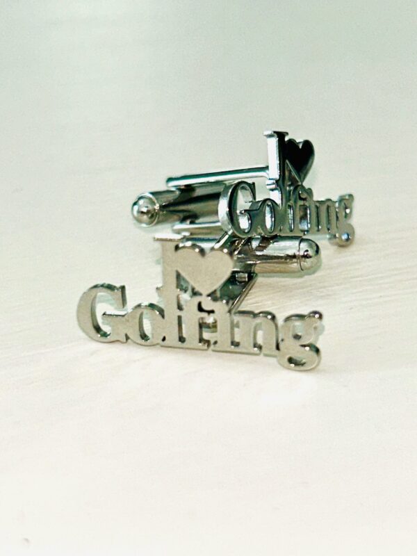 Men's I Love Golfing Cufflinks